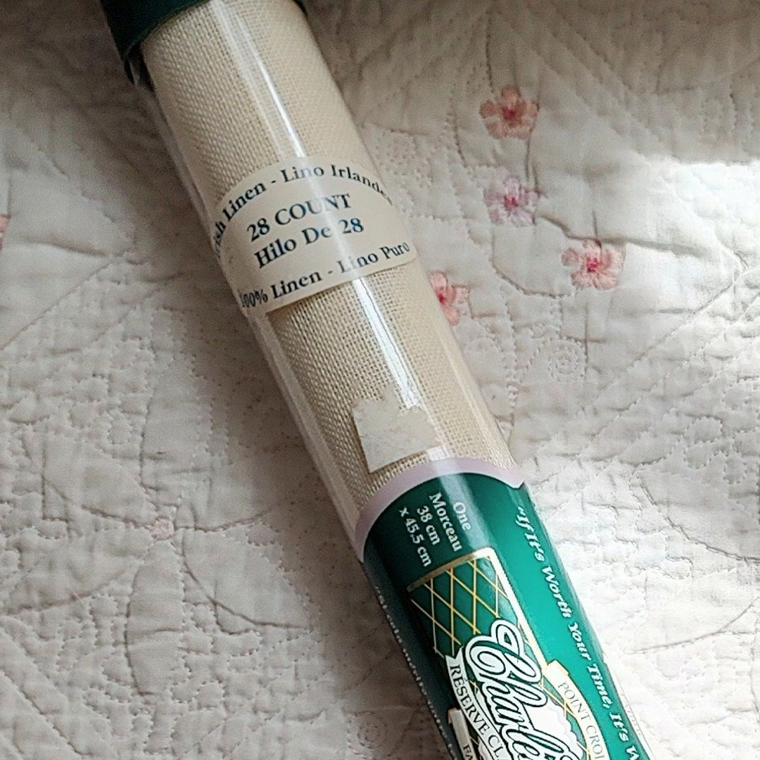 28-count-cream-irish-linen-cross-stitch-fabric-15-x-etsy