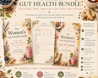 Gut Health Guide | Recipes | Tracking Journal | Digital Download