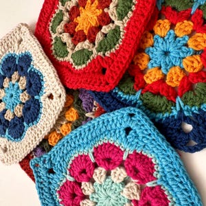 Handmade Crochet Motifs: Customizable DIY Craft Squares