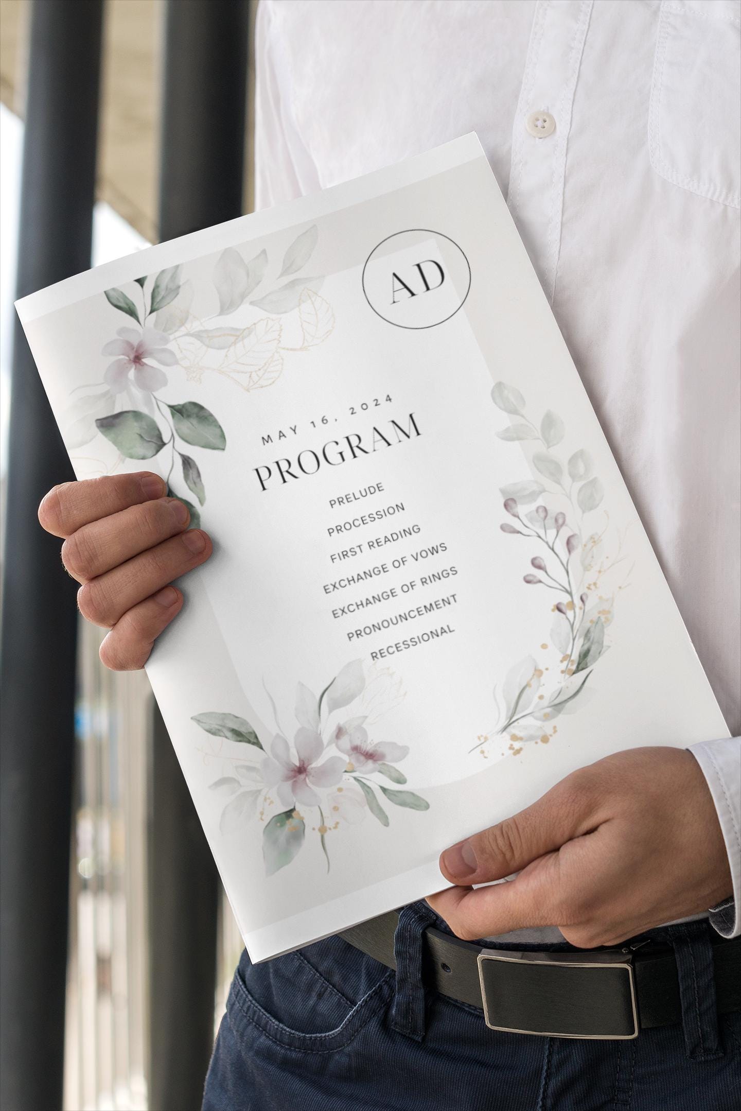 Customizable Event Program Template: Wedding, Birthday, Corporate ...
