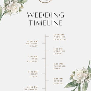 Customisable Digital Event Program Template | Personalized Wedding, Birthday, Corporate Event, Funeral, Baby Shower Programs