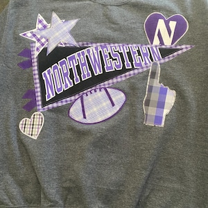 Northwestern University pennant sweatshirt