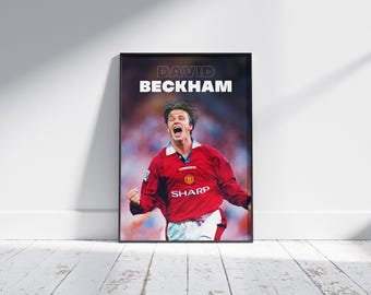 デイビッド・ベッカム　スポーツアート　プリント Amazon.co.jp: サッカースターデビッドベッカムポスター (16) プリント