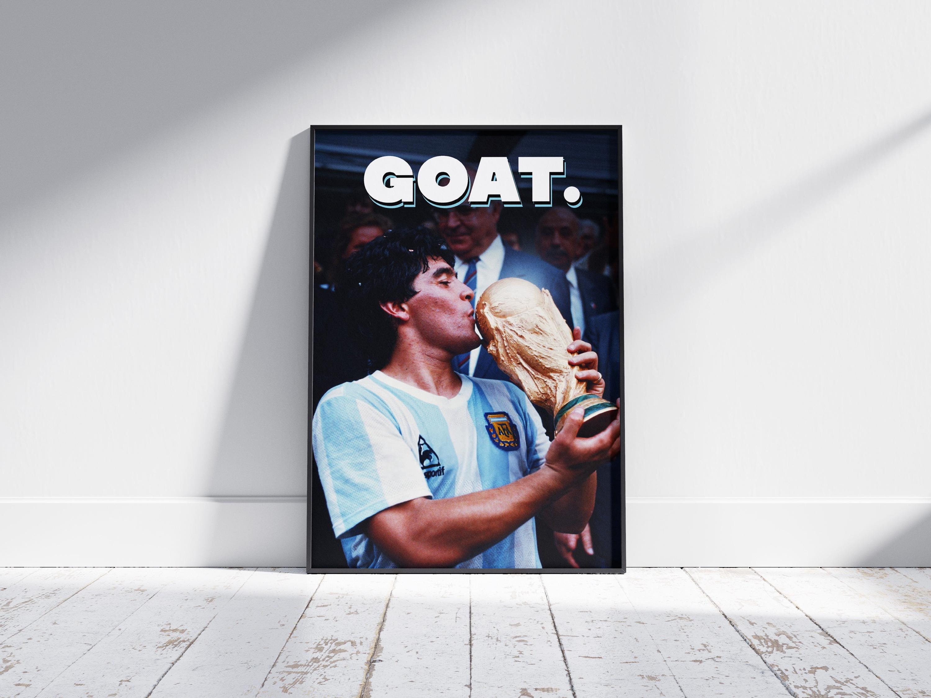 Diego Maradona "GOAT" Poster