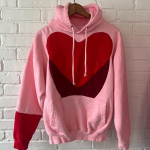 Patched Heart - Valentine Hoodie Sm/Md - One of a Kind!