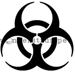 Halloween Stencil Series Biohazard - Etsy