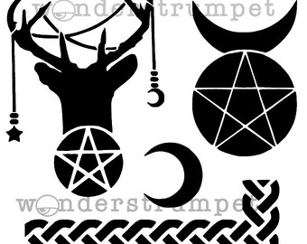 Modern Mystic Stencil Series: Gods