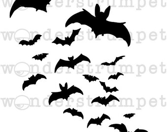 Halloween Stencil Series - Bats