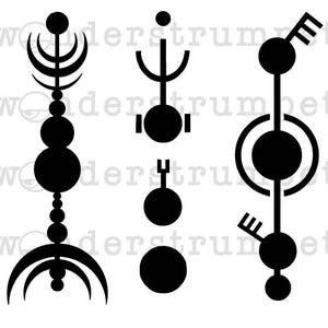 Crop Circle Pictograms Stencil