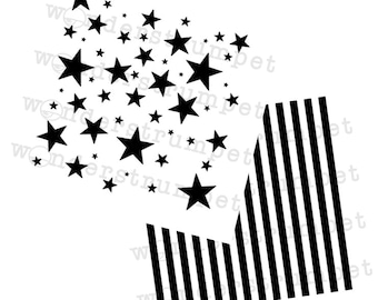 Stars and Stripes Stencil Set