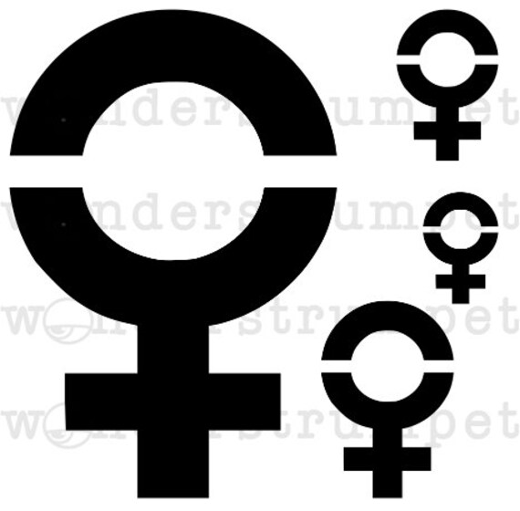 Female Symbol Stencil - Etsy