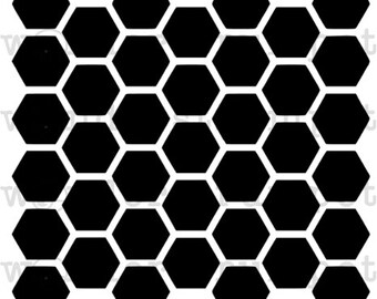 Small Hexagon Grid Stencil