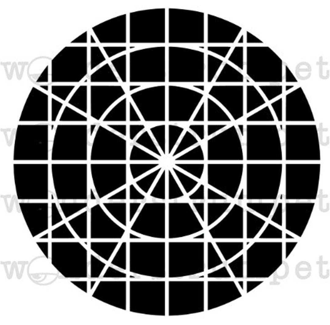 Radar Grid Stencil - Etsy