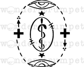 Witchy Sigil Stencil Series: Protection of Health