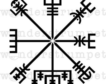 Icelandic Stave Stencil: Vegvísir