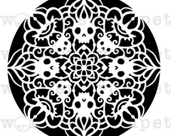 Sabbat Mandalas: Samhain Stencil