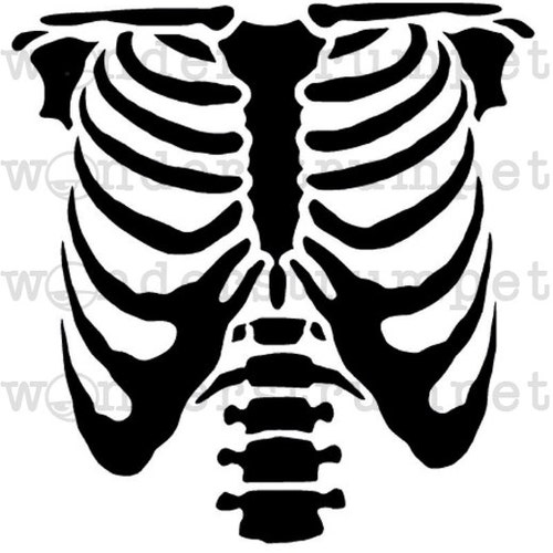 Full Rib Cage Stencil Set - Etsy
