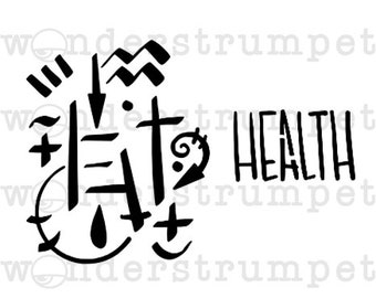 Witchy Sigil Stencil Series: Health