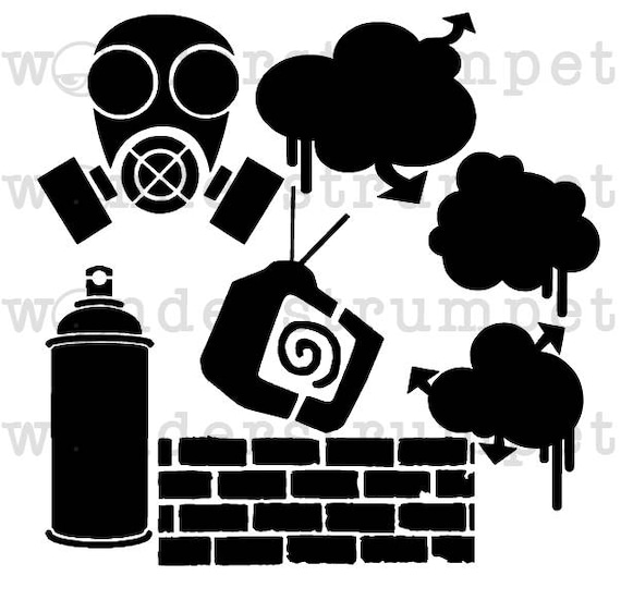 graffiti starter kit stencil etsy