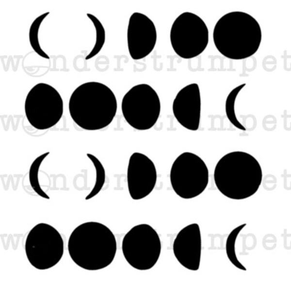 Full Moon Stencil - Etsy