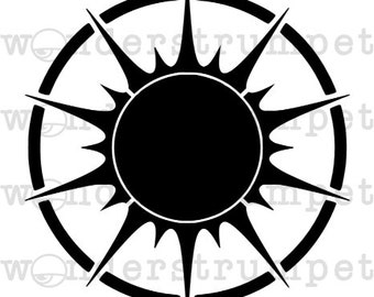 Sun Wheel Stencil