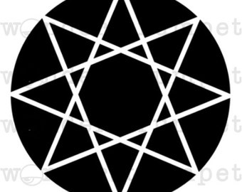 Octagram Sacred Geometry Stencil