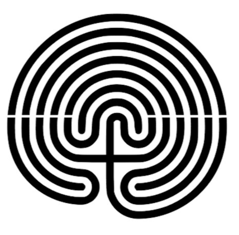 Cretan Labyrinth Stencil image 1