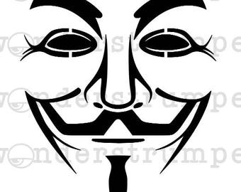 Anonymous Guy Fawkes Stencil