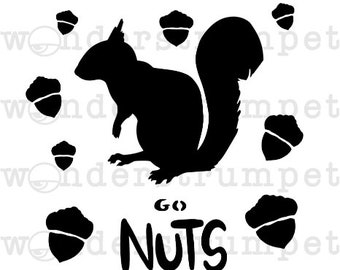 Go Nuts Squirrel Stencil