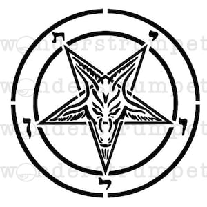 Sigil or Seal of Baphomet stencil