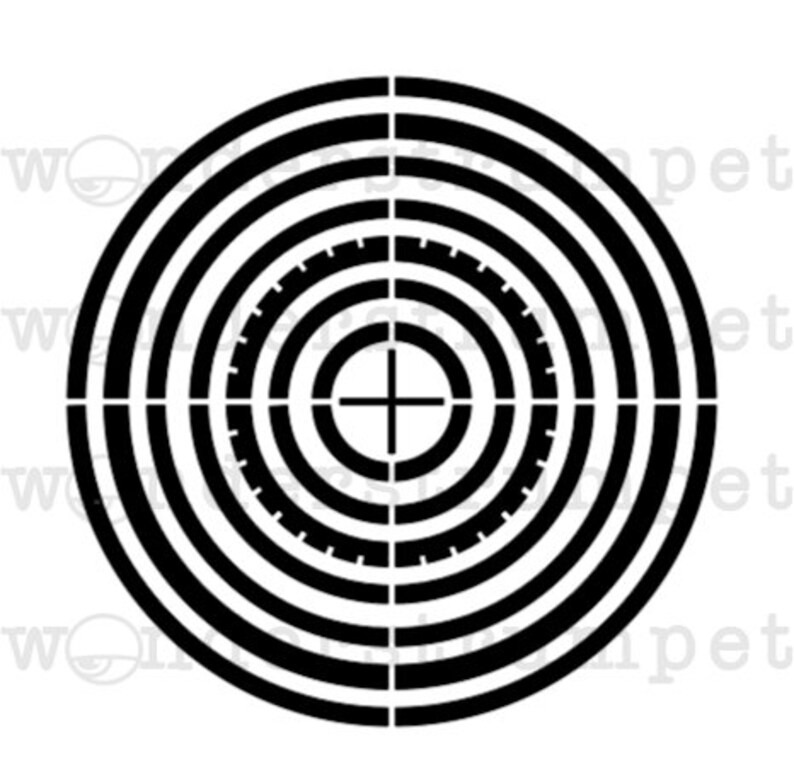 Circular Mood Tracking or Bullseye Stencil image 1