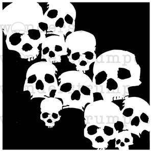 Skull Swoop Stencil