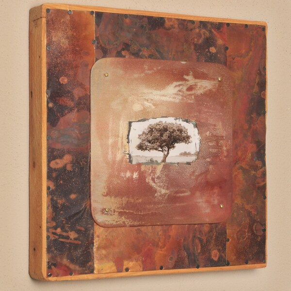 Tree Photo With Copper Border