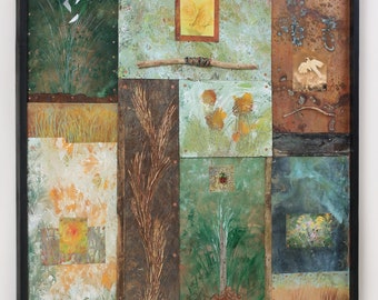 Spring Landscape , Mixed Media Mural