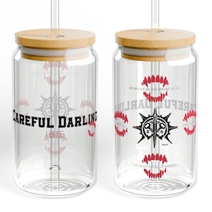 Vampire Rogue Glass Cup The Pale Elf Gift for Gamer Girl Dark Fantasy Romance BG3