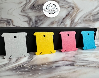 3D Printed Flat Thread Bobbins: Cross-Stitch Embroidery Floss Organizer