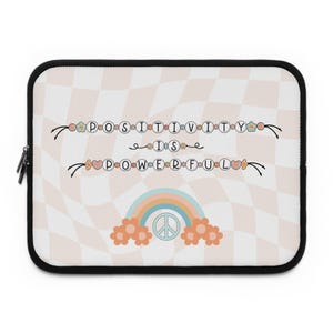 Good Vibes Laptop Sleeve: Retro Groovy Neoprene Protective Case