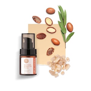 Eliksir Maroka Fragrant Argan Oil–100% Pure Moroccan Oil with Musk Scent for Skin, Hair, And Nails Hydrating with Vitamin E Fatty Acid 60 ML