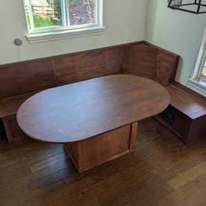 Shaker Bench, Mission Bench, Kitchen Nook, Banquette, Dining Bench, Kitchen Bench Storage, L shaped Bench UNFINISHED RAW