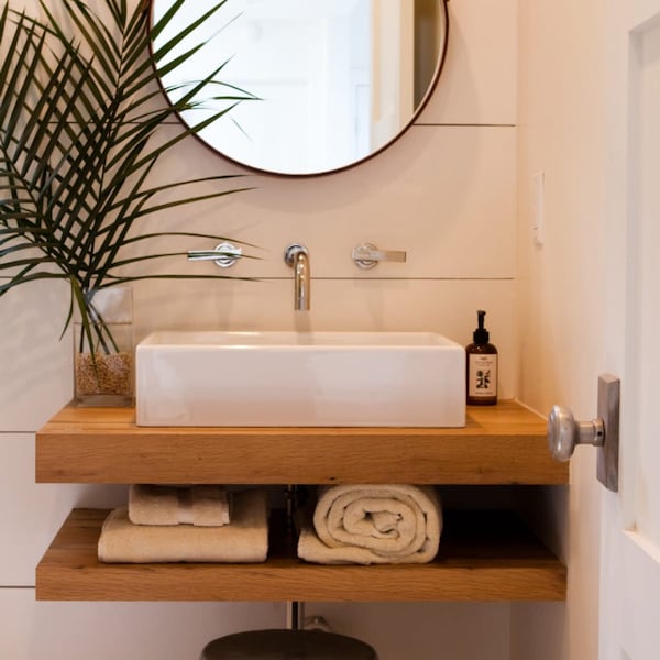 Floating Wood Vanity - Etsy