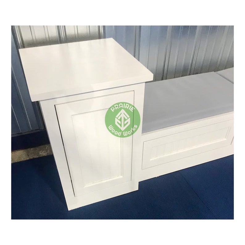 Banquette Bench Nook Window Bench Seat with Storage Drawers No Finish image 6