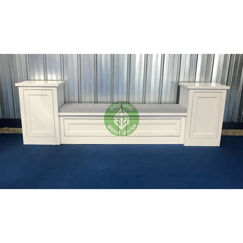 Banquette Bench Nook Window Bench Seat with Storage Drawers No Finish image 1