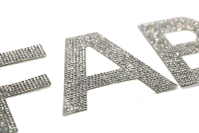 Giant Rhinestone Letters Rhinestone Alphabet Applique: DIY Crystal Letters, Numbers, Symbols - Etsy