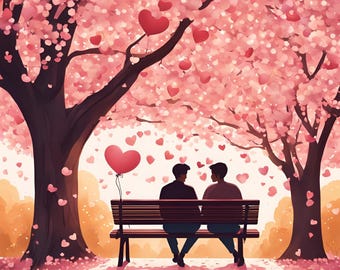 Dia dos Namorados, Impressão Digital, Amor, Banco de Parque