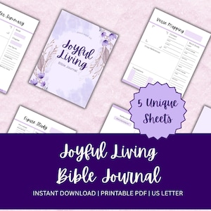 Lebensfreude | Christliche tägliche Hingabe druckbare | Katholische Bibelarbeit PDF | Bibel Journaling Printable Altes Testament | Spitze Ins
