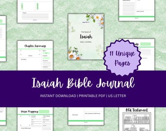 Katholisches Bibel Journal für Frauen | Verskarte, Zeichenstudie, Wortstudie, Bibel Bücherregal-Tracker, Bibelleseplan | Jesaja Bibel Zeitschrift