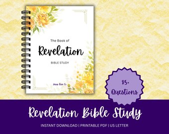 Catholic Bible Study | 85+ In Depth Questions, Bible Study Binder, Bible Reflection, Catholic Printable, Whole Bible | Book of Revelation