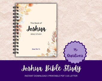 Catholic Bible Study | 95+ Questions, Bible Study Binder, Bible Reflection, Catholic Printable, Scripture Study | Book of Joshua