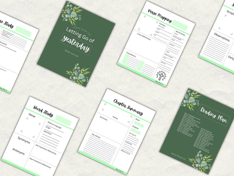 Catholic Bible Journal Inserts | Verse Map, Character Study, Word Study ...