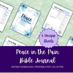 Frieden in den Schmerz | SOAP Verse Map Studie | Katholische Bibelstudienzeitschrift | Hingabe Printables | Verszuordnung zum Ausdrucken | Bibel Plan Tracker